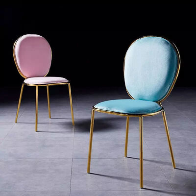 Modern Fashion Pink Velvet Modern Leisure Chair For Wedding Event Dining Room