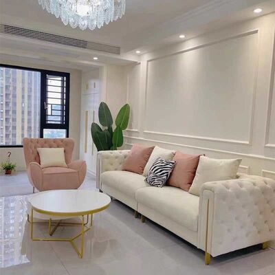 2 Seater Leisure High Back Sectional Lazy Sofa For Living Room Furniture