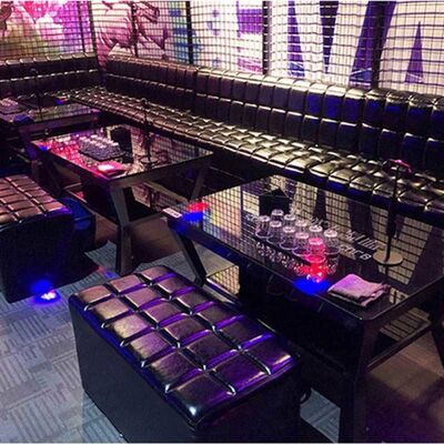 Night Club Long Bench Pu Leather Vip Strip Booth Seating KTV Bar Furniture