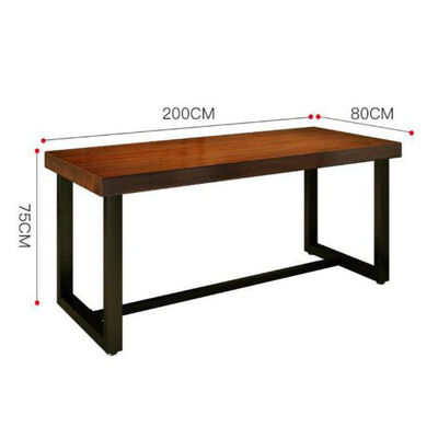 180cm 120cm Wooden Dining Room Table And Chairs 4 Seater Hamburg Coffee Shop