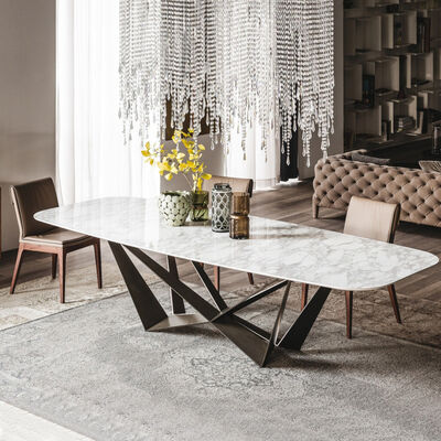 Small Luxury Dining Table And Chairs 4 Person Marble Dining Table Set 200cm 180cm 160cm 220cm