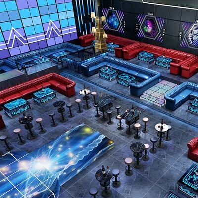 Marble Outdoor Bistro Bar Tables And Chairs 140cm 150cm 160cm Night Bar KTV Music