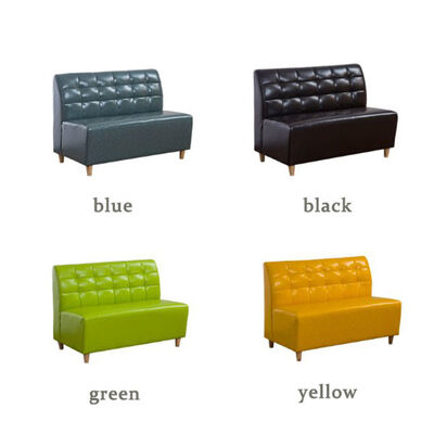 Restaurant Leather Booth Seating Kitchen Dining Bench Comfortable Green