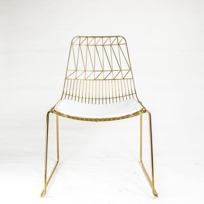 Patio Metal Wrought Iron Dining Chairs Indoor Creative Home Leisure 46x53x80.5cm