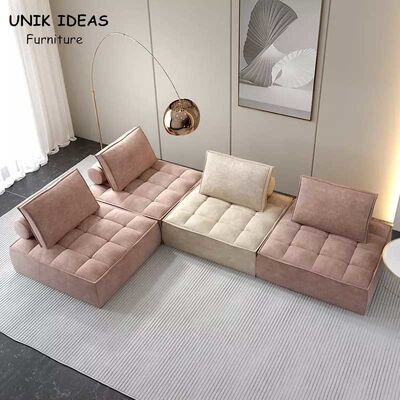 Goede prijs De moderne Sectionele Daybed-Kubus Sofa For Living Room van de Hoek Modulaire Laag online