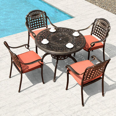 Goede prijs Patio Outdoor Meubels Leisure Balkon Tuin Metalen tafel en stoelen Sets voor café en dineren online