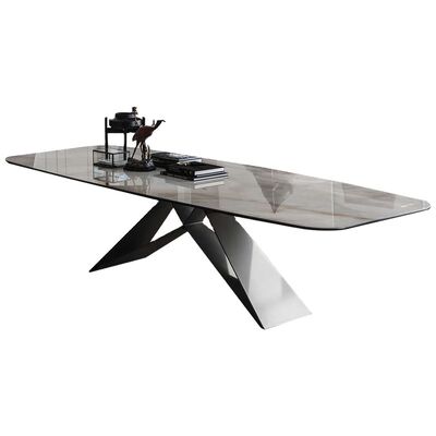 Goede prijs 150cm Luxeeettafel en Stoelen Gray Marble Dining Table Set voor 2 4 5 6 online