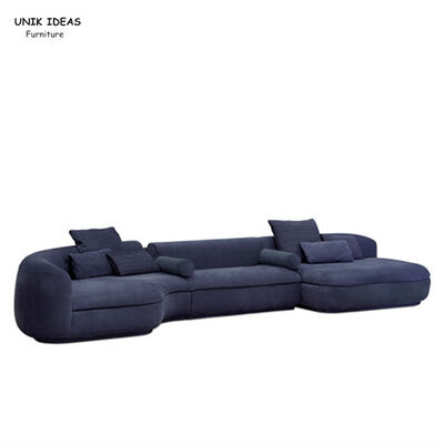 Goede prijs Reeks van leer de Blue Velvet Beklede Sofa Bed Contemporary Leather Couch online