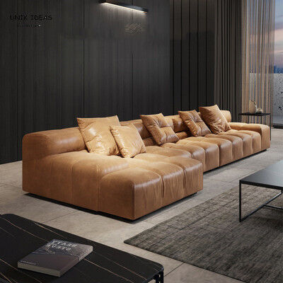 Goede prijs 80 duim Kleine de Laagchaise 4 van 96 Duimgrey leather corner sectional sofa Seater online