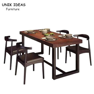 Goede prijs 180cm 120cm Houten Eetkamerlijst en Stoelen 4 de Koffiewinkel van Seater Hamburg online