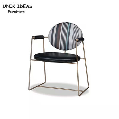 Goede prijs Het Kader van het roestvrij staalmetaal het Dineren Stoelen met Wapens Minimalistische 66x57x83cm online