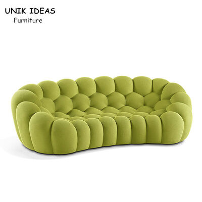 Goede prijs 2 Seater-Fluweel Grote Woonkamer Sectioneel Sofa Couch Green Bubble online